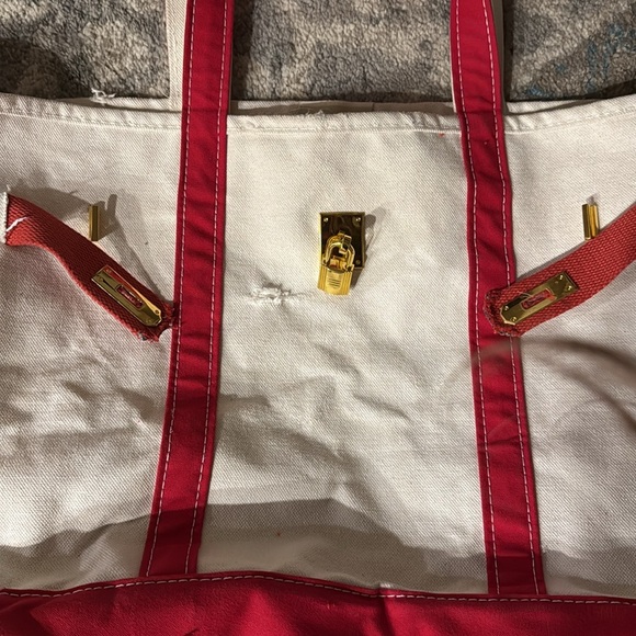 Vintage LL Bean Boat And Tote Red And Green Canvas Bag | eBay A BOAT & TOTE STORY | IN VINTAGE RED